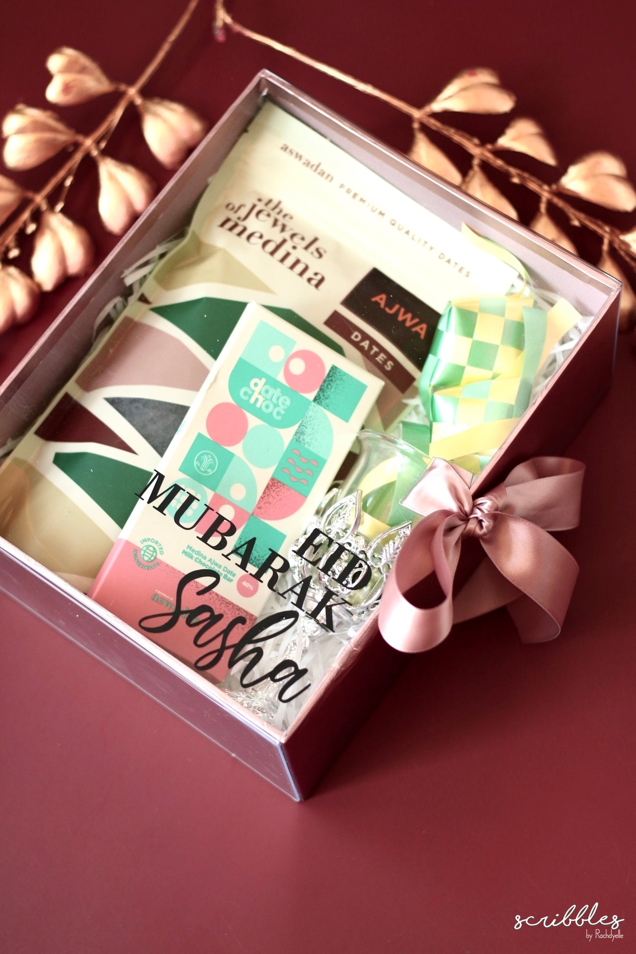 Personalised Eid Posh Raya Gift Set - Scribbles by Rachdyelle