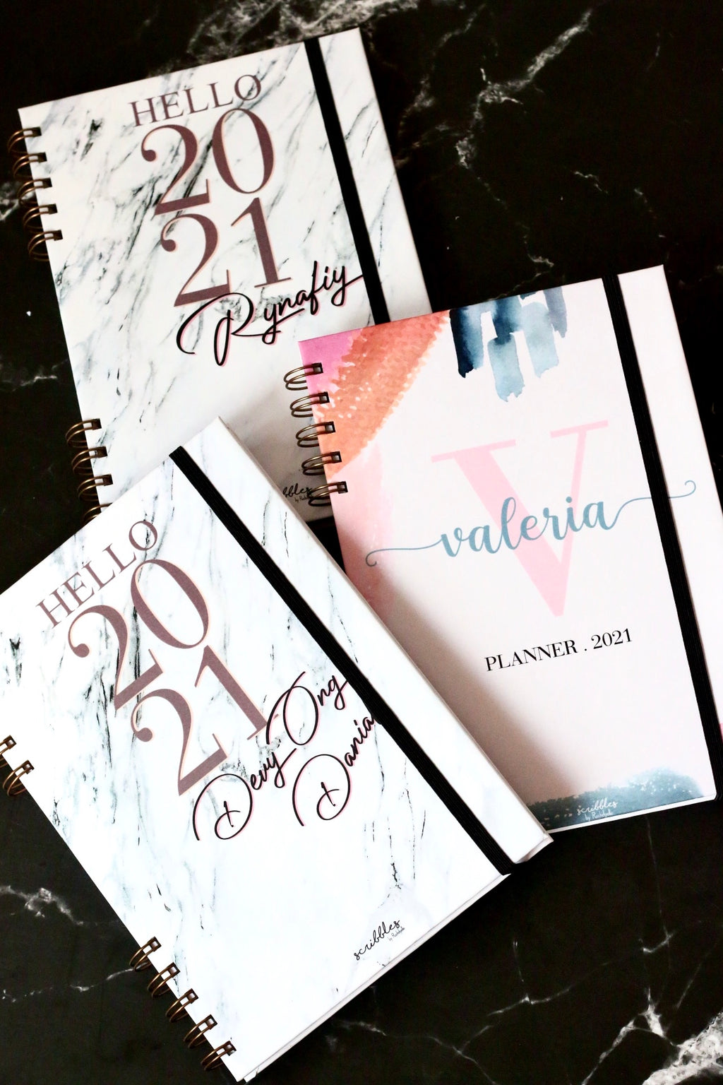 Personalised 2021 Planner - Scribbles by Rachdyelle