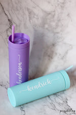 [CHRISTMAS SPECIAL] Personalised Twinkle Tumbler - Set of 2 - Scribbles by Rachdyelle