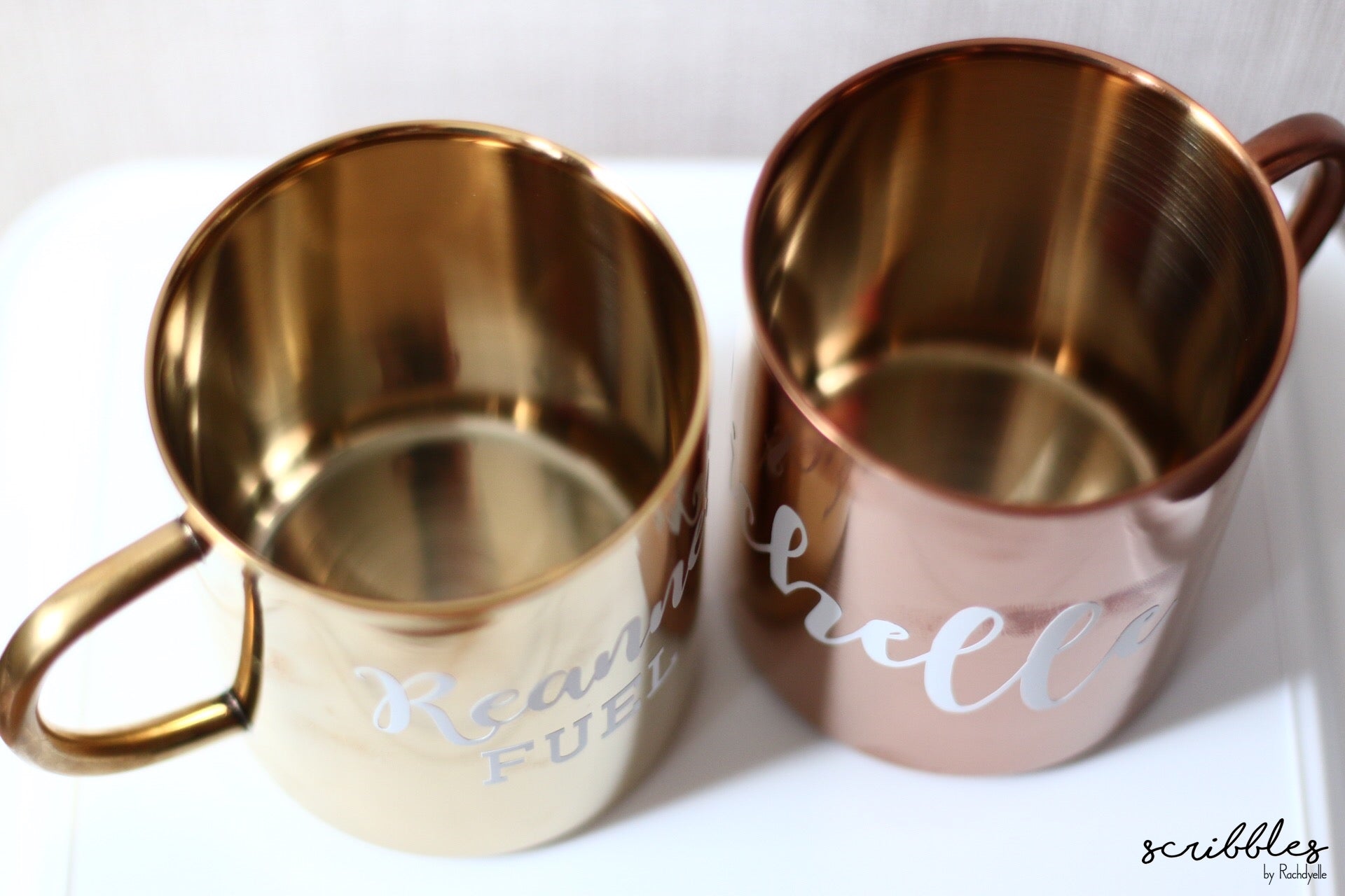 Personalised Kopi Tin Cup - Scribbles by Rachdyelle